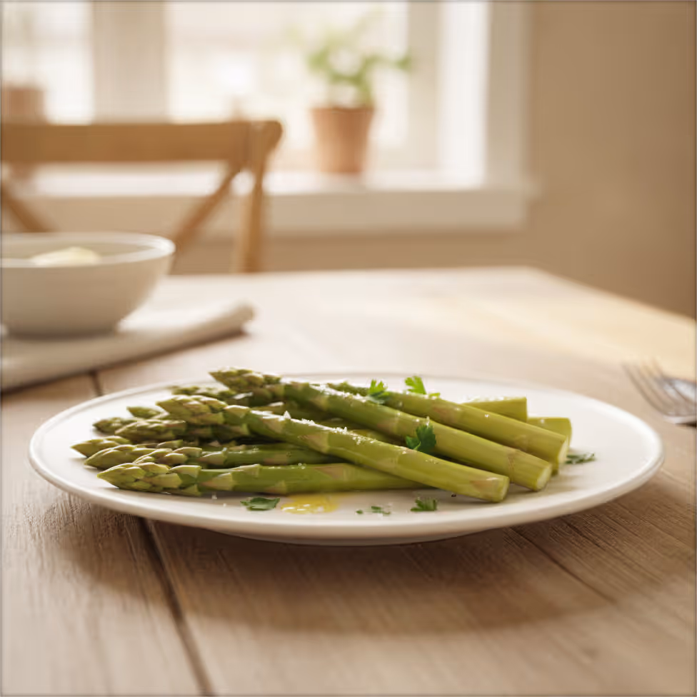 Asparagi: stagione, pulitura, conservazione e congelamento, pronto da servire