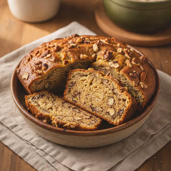 Banana bread alle noci