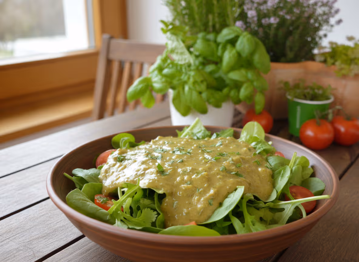 Il condimento per insalata preferito, pronto da servire